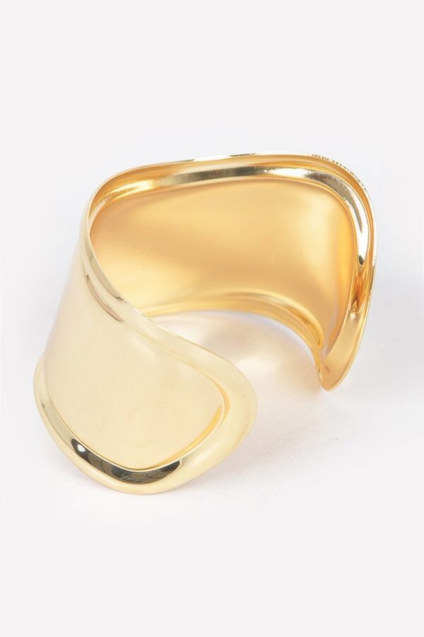 Metal Cuff – Polished Wide Statement Bracelet