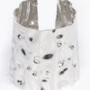 Polished Metal Cuff Bracelet – Open Adjustable