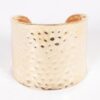 Metal Cuff Bracelet – Smooth Open-Ended Design