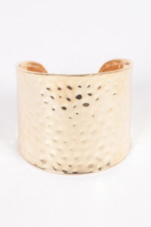 Metal Cuff Bracelet – Smooth Open-Ended Design