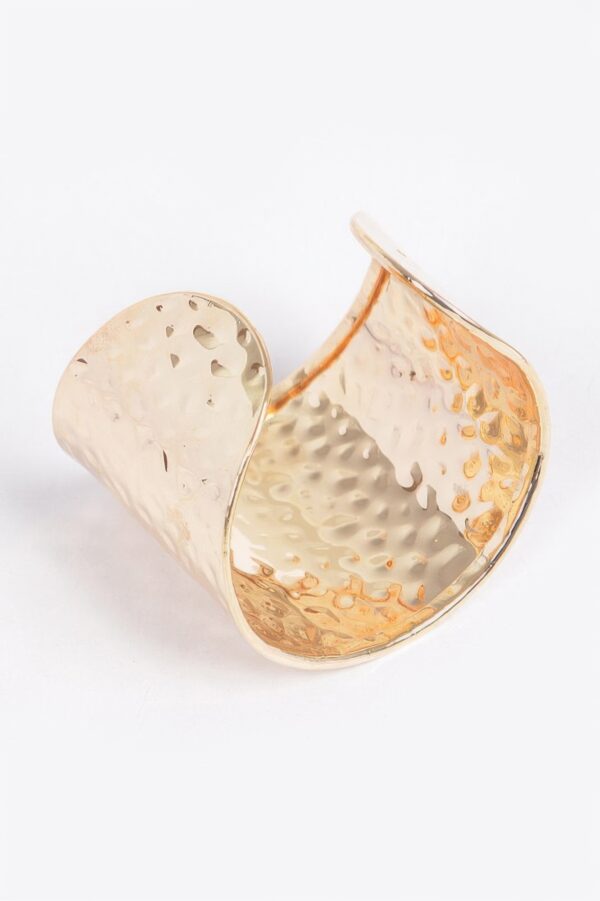 Metal Cuff Bracelet – Smooth Open-Ended Design
