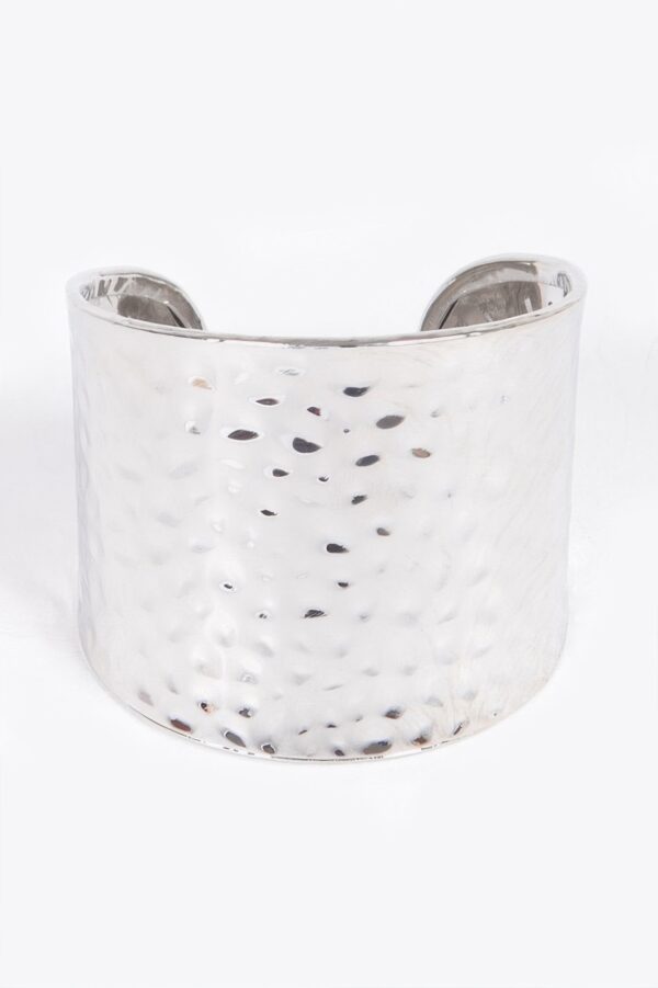 Metal Cuff Bracelet – Smooth Open-Ended Design