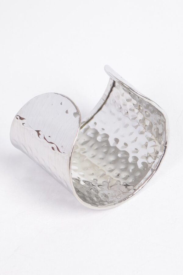 Metal Cuff Bracelet – Smooth Open-Ended Design