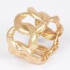 Cast Metal Cuff Bracelet with Spring Hinge