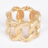 Cast Metal Cuff Bracelet with Spring Hinge