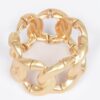 Cast Metal Cuff Bracelet with Spring Hinge