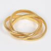Aluminum Triple Stretch Chain Bracelet – 14K Gold-Dipped