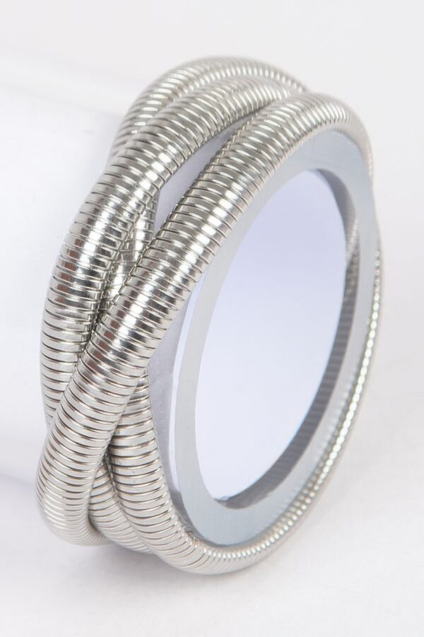 Aluminum Triple Stretch Chain Bracelet – 14K Gold-Dipped