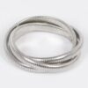 Aluminum Triple Stretch Chain Bracelet – 14K Gold-Dipped