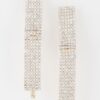 Rhinestone Pearl Wrap Earrings – Wrapped Pearl Accent