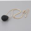 Yin Teardrop Necklace – Polished Minimal Pendant