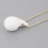 Yin Teardrop Necklace – Polished Minimal Pendant