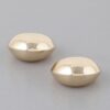 Crescent Moon Hoop Earrings – Polished Metallic