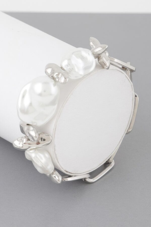 Abstract Stone Chain Bracelet – Irregular Stone Accent