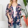 Flower Print Kimono – Lightweight Open-Front Cover-Up