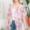 Flower Print Kimono – Lightweight Open-Front Cover-Up