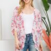 Flower Print Kimono – Lightweight Open-Front Cover-Up