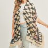 Ombre Front, Geometric Back Kimono