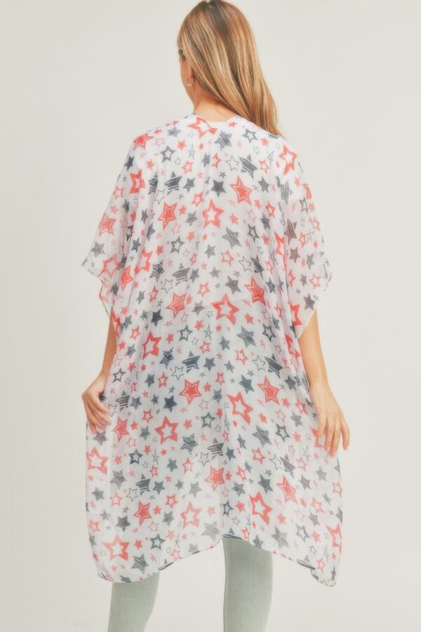Multi Star Kimono – Lightweight Star-Print Layer
