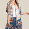 Tie Dye Boho Kimono – Lightweight Open-Front