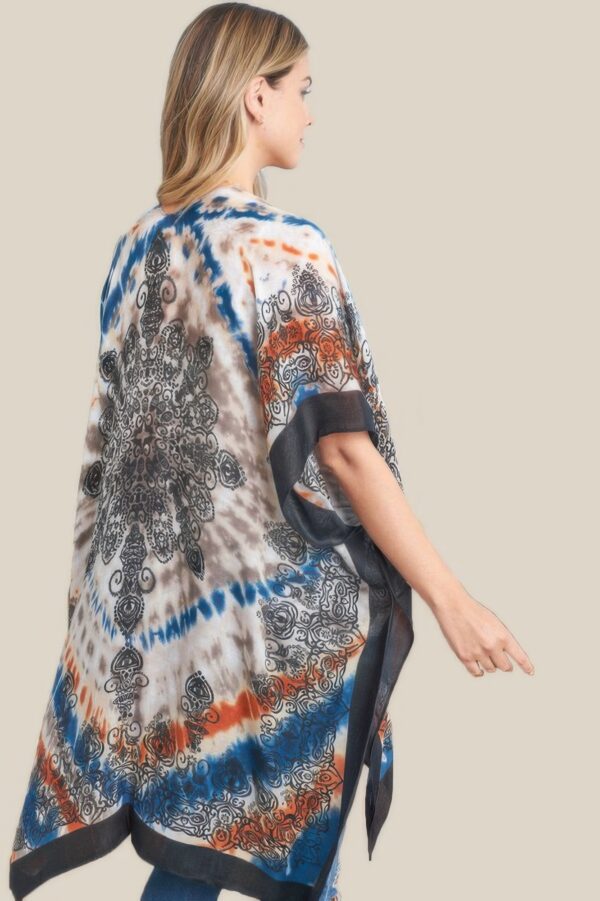 Tie Dye Boho Kimono – Lightweight Open-Front