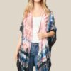 Tie Dye Boho Kimono – Lightweight Open-Front