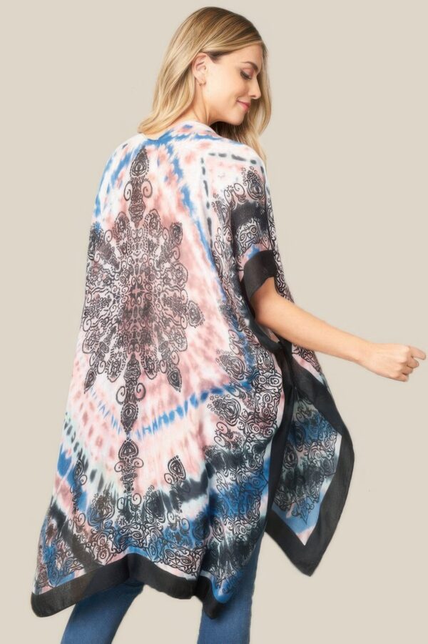 Tie Dye Boho Kimono – Lightweight Open-Front