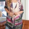 Tie Dye Boho Kimono – Lightweight Open-Front