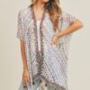 Tassel Kimono with Multi Dash Print – Lightweight