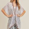 Tassel Kimono with Multi Dash Print – Lightweight