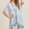 Tassel Kimono with Multi Dash Print – Lightweight