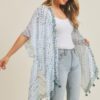 Tassel Kimono with Multi Dash Print – Lightweight
