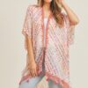 Tassel Kimono with Multi Dash Print – Lightweight