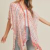 Tassel Kimono with Multi Dash Print – Lightweight
