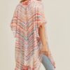 Tassel Kimono with Multi Dash Print – Lightweight