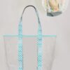 Clear PVC Hat Tote – Structured Beach Carryall