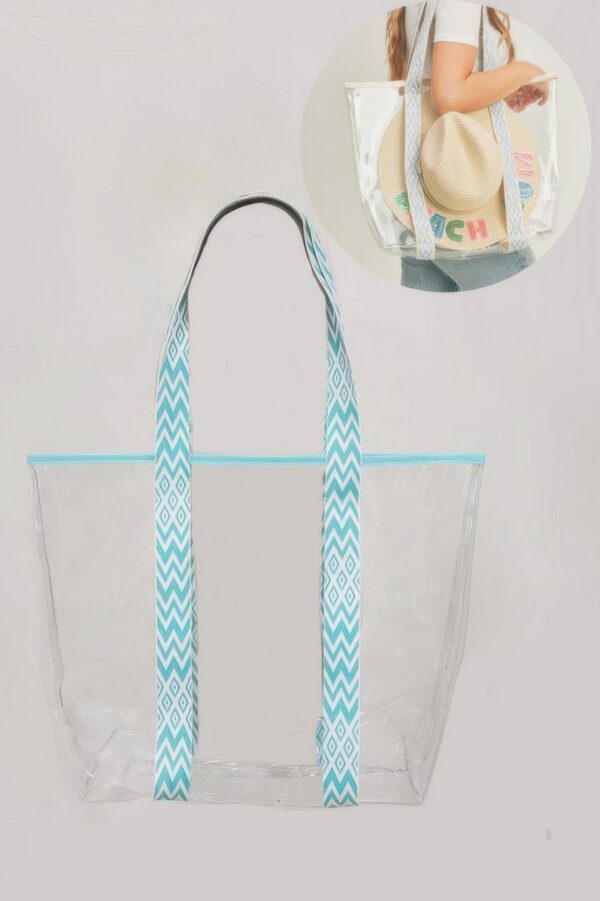 Clear PVC Hat Tote – Structured Beach Carryall