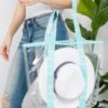 Clear PVC Hat Tote – Structured Beach Carryall