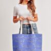Gold Foil Whale Cotton-Blend Tote