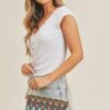 Aztec Crossbody & Wristlet Bag – Convertible Aztec Print