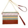 Aztec Crossbody & Wristlet Bag – PU Leather Aztec Pattern