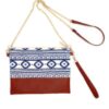 Aztec Print Crossbody & Wristlet Bag