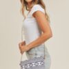 Aztec Print Crossbody & Wristlet Bag