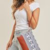 Aztec Print Crossbody & Wristlet Bag