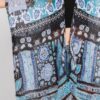 Geometric Boho Kimono – Open Front in Earthy Tones