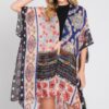 Boho Floral Kimono Cover-Up – Lightweight Open Front