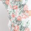 Ruffle-Lined Tropical Flamingo Open-Front Cover-Up