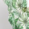 Tropical Leaves Ruffle Open-Front Cover-Up