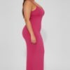 Plus Ribbed Cami Dress with Mermaid Hem Detail