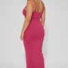 Plus Ribbed Cami Dress with Mermaid Hem Detail